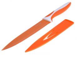  Ocelový nůž s keramickým povlakem Oranžový 33 cm - nízký - Nože s keramickým povrchem SMART COOK