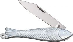 Nůž skládací - Mikov rybička stříbrná