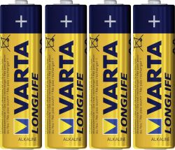 Baterie VARTA LONG LIFE LR6 alkalická 4 x AA