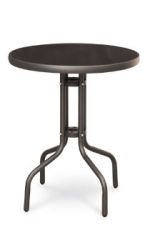 Zahradní stolek kovový se skleněnou deskou průměr 60 cm, samostatně