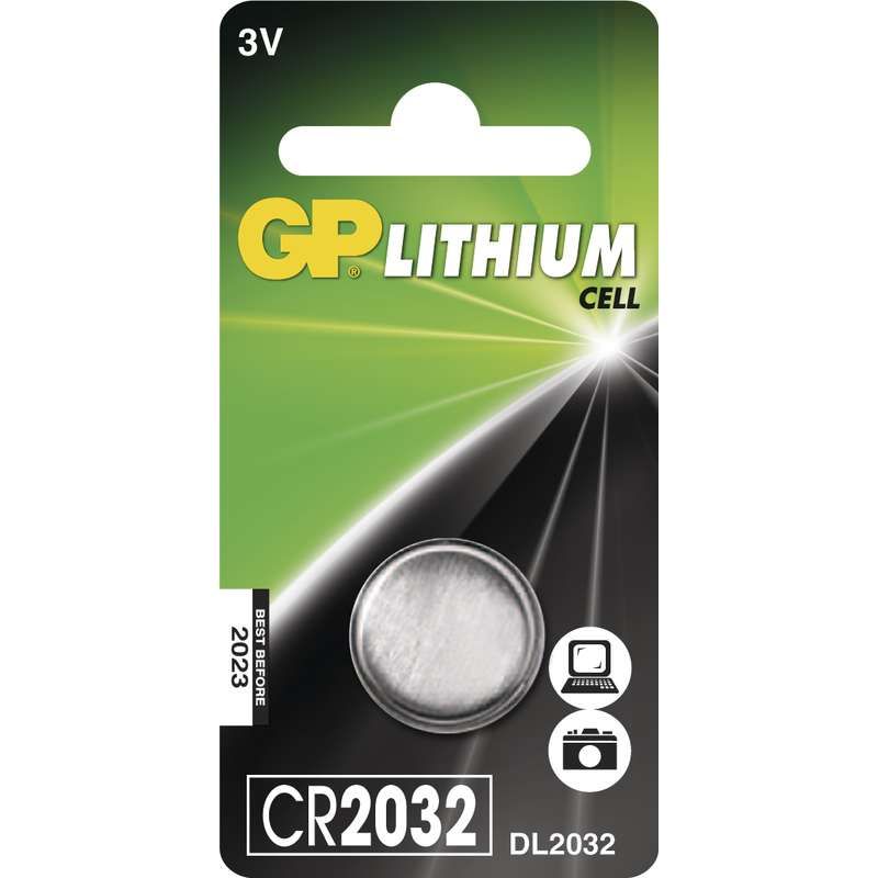 Lithiová knoflíková baterie GP CR2032, samostatně GP Batteries