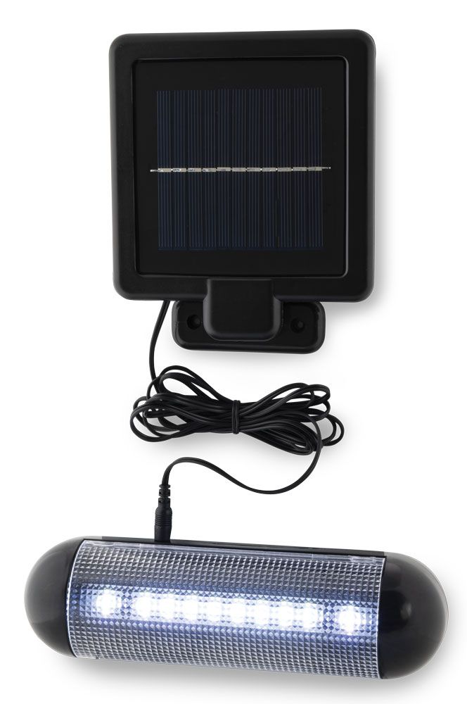 Nástěnné solární LED světlo s externím panelem SL-3008 Platinium