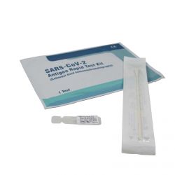 Beijing Lepu Medical Tech. Sars-CoV-2 Antigenní test neinvazivní na kraj nosu (i pro děti), pro samotestování, 1 ks (sada 25 ks)