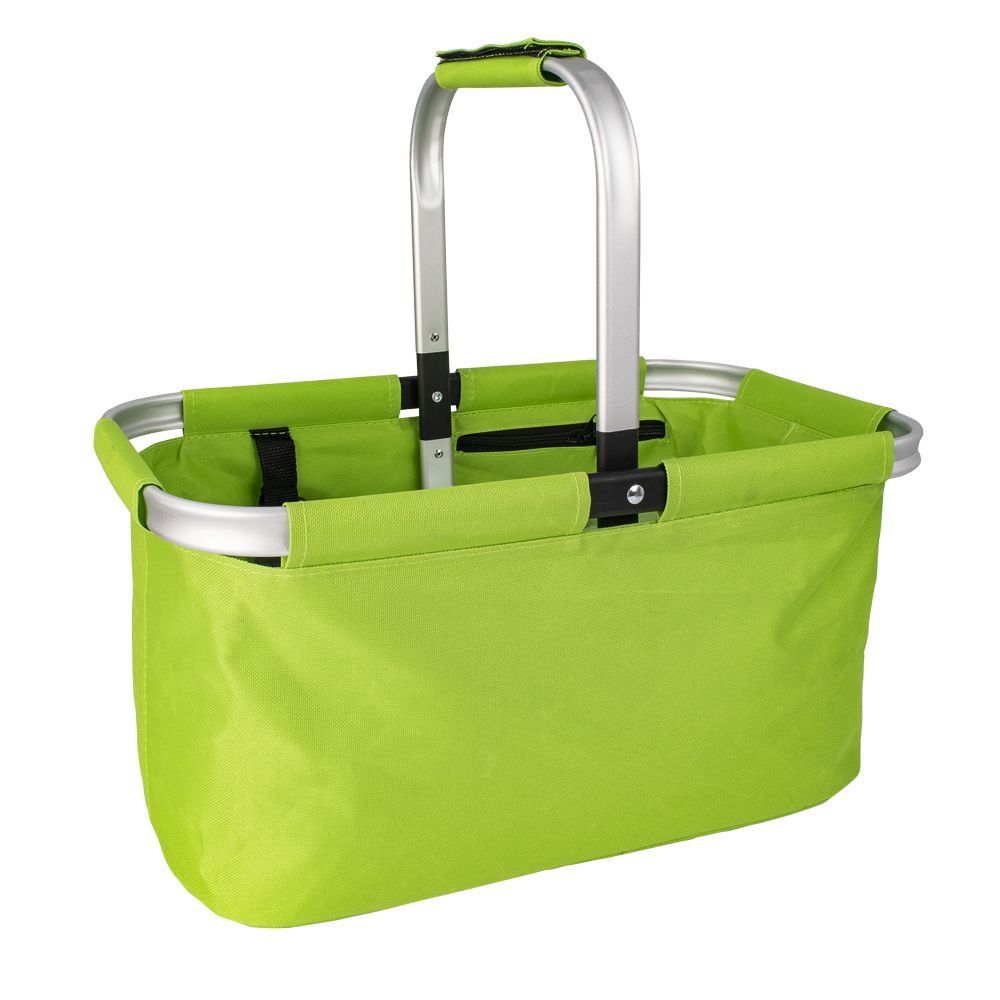 HomeLife Nákupní skládací košík 46 x 28 x 23 cm zelený zelená