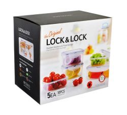 Sada potravinových dóz Lock&Lock HPL806S5 5ks