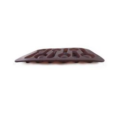 Forma silikonová na led/čokoládu lžička,šedo-hnědá TORO
