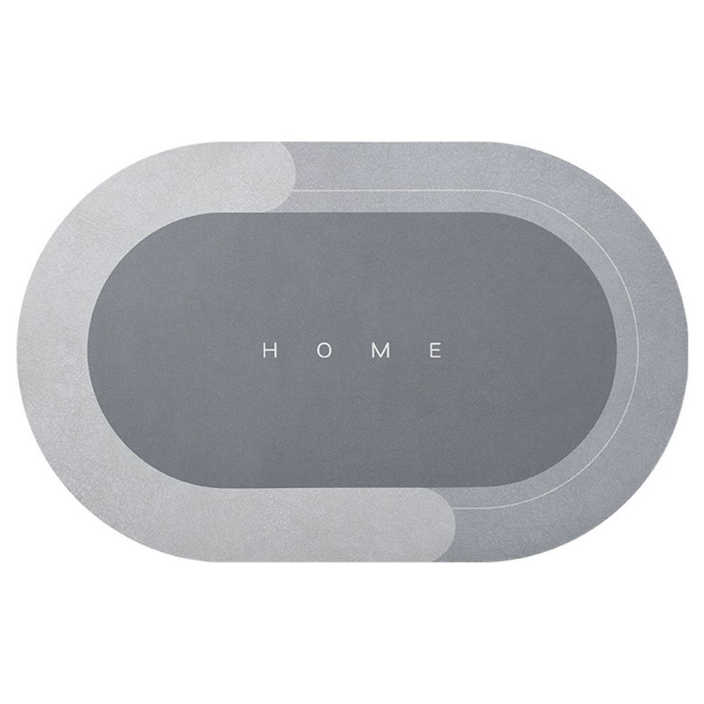 Koupelnová absorpční předložka 50 x 80 cm ovál, šedá HomeLife