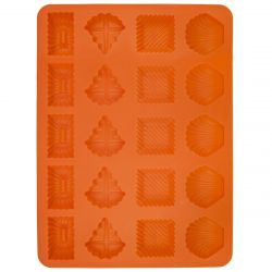 Forma silikon pracny mix tvarů 20 ks | Hnědá, Oranžová
