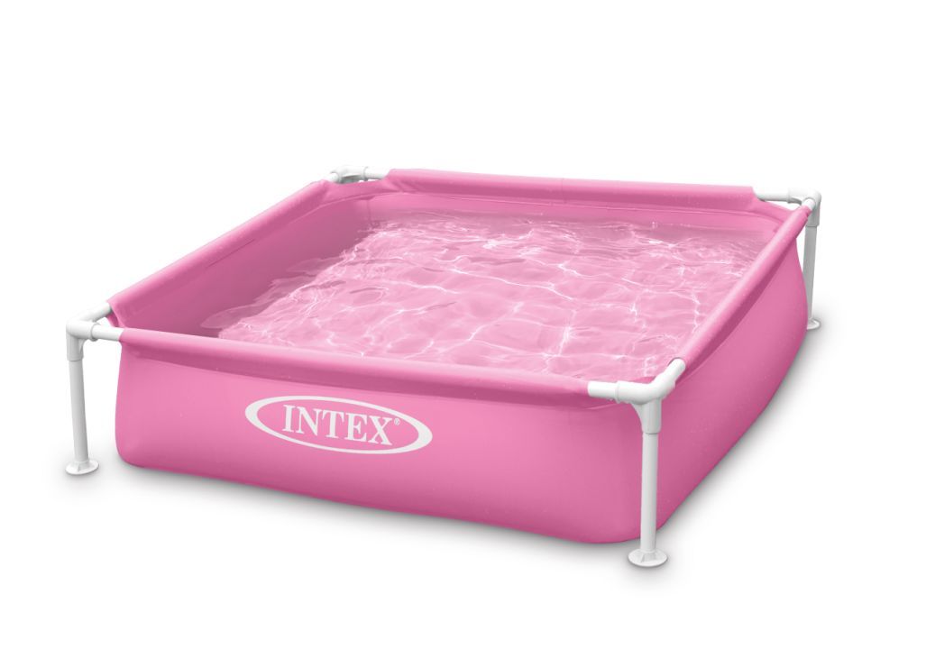 57172 Dětský bazén Mini Frame 122 x 122 x 30 cm růžový Intex