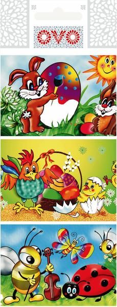 Smršťovací fólie s kresbou na velikonoční vajíčka - košilky OVO moderní